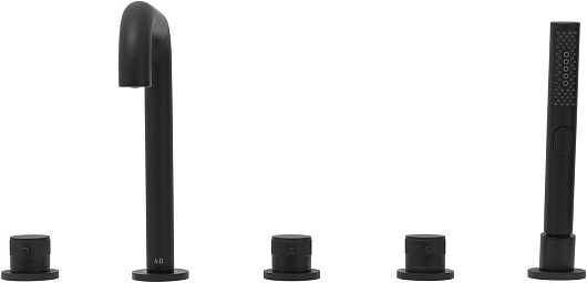 Allen Brau Смеситель на борт ванны Priority 5.31007-31 (с внутренней частью) черный матовый – фотография-8